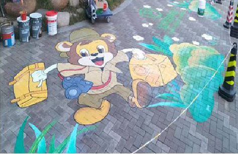 营山县夏季画地面彩绘会遇到的问题