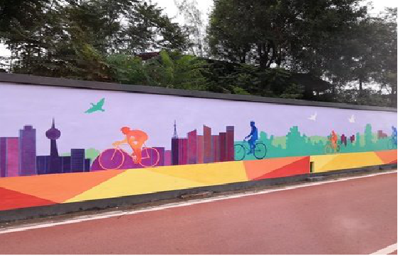 营山县墙体彩绘-围墙