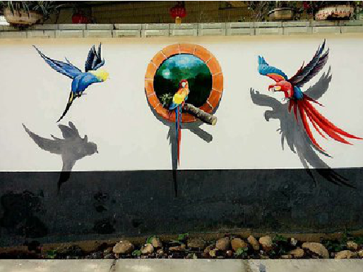 营山县视觉错位-3D墙绘设计