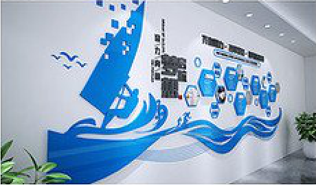 营山县海浪主题文化墙如何设计？