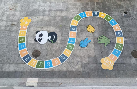 营山县地面游戏彩绘