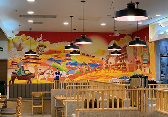 营山县商业空间彩绘介绍。