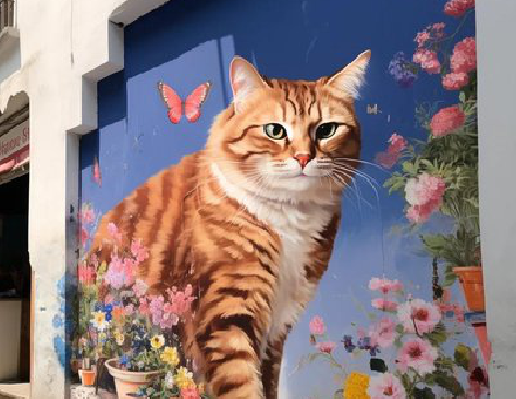 营山县自己绘制有个性的手绘墙