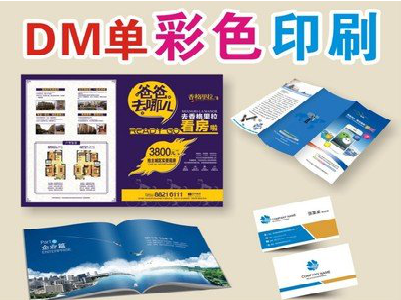 营山县单页印刷，色彩搭配简单。